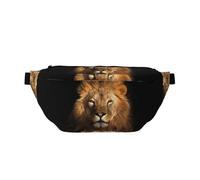 WSHFFILO Borsa a tracolla con stampa leone animale africano casual