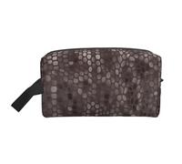 WSHFFILO Borsa portaoggetti classica stampata pelle di serpente borsa per il trucco, borsa da bagno, da viaggio, bianca, taglia unica, bianco, taglia unica