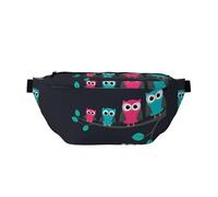 WSHFFILO Carino Gufi Stampato Crossbody Marsupio Casual Borsa Petto