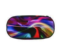 WSHFFILO Colorato Tie Dye Stampato Matita Bag Matita Caso Della Matita Del Sacchetto di, Nero , Taglia unica, Portamonete
