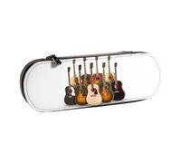 WSHFFILO Custodia in pelle stampata con chitarra