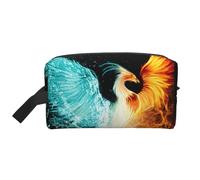 WSHFFILO Fire and Water Phoenix Printed Storage Bag Makeup Bag Travel Toiletry Bag, bianco, Taglia unica