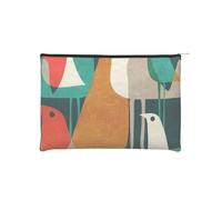 WSHFFILO Flock of Birds - Beauty case da viaggio in carta stampata riutilizzabile