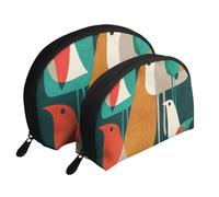 WSHFFILO Flock of Birds - Pochette portatile con stampa di uccelli, bianco, Taglia unica