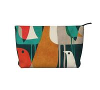 WSHFFILO Flock of Birds - Trousse da viaggio in velluto a coste con stampa di uccelli, Nero , Taglia unica