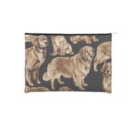 WSHFFILO Golden Retrievers - Borsa cosmetica riutilizzabile in carta stampata da viaggio
