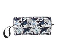 WSHFFILO Killer Whale - Astuccio per matite e trucchi con stampa di orche