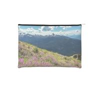 WSHFFILO Le montagne hanno stampato la borsa cosmetica riutilizzabile della borsa cosmetica di viaggio della borsa cosmetica della