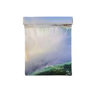 WSHFFILO Niagara Falls - Portamonete in pelle stampata, bianco, Taglia unica, Classico