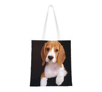 WSHFFILO Ovely Borsa a tracolla riutilizzabile con stampa di cane Beagle