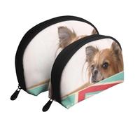 WSHFFILO Papillon in The Box - Pochette portatile con stampa, bianco, Taglia unica