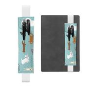 WSHFFILO Raining Cats & Dogs - Portapenne in pelle con stampa di cani e gatti, bianco, Taglia unica, Portamonete