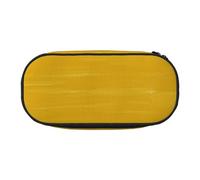 WSHFFILO Senape giallo e nero stampato matita caso matita sacchetto portamatite astuccio portatile cancelleria borsa, Nero , Taglia unica, Portamonete