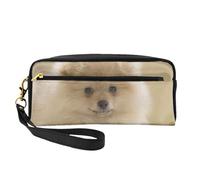 WSHFFILO Simpatico astuccio per matite con stampa di cane Pomerania, piccola borsa per il trucco, astuccio portatile per cancelleria