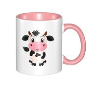 WSHFFILO Tazza di ceramica stampata della mucca del latte del fumetto tazza di caffè tazza