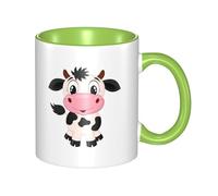WSHFFILO Tazza di ceramica stampata della mucca del latte del fumetto tazza di caffè tazza