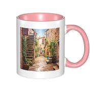 WSHFFILO Tazza di ceramica stampata toscana dell'Italia che beve tazza di caffè