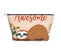 WSHFFILO You are Awesome, trousse da viaggio con stampa di bradipo, Nero , Taglia unica