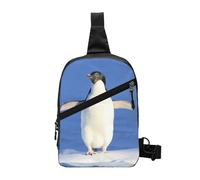 WSHFFILO Zaino a tracolla con stampa pinguino carino