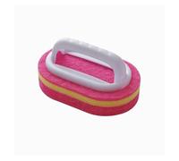 WSIEHFLT 1/3PCS Spazzola for La Pulizia della Casa Manico Magico Spugna Facile Pulizia for Cucina Bagno WC Parete Finestra Strumenti(Red)