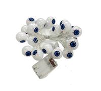 WSIEHFLT Luci a Forma di bulbo oculare Halloween, luci a Fantasma, Oggetti Scena for atmosfere Horror, Decorazioni for Feste all'aperto e al Chiuso(1.5M 10LEDs)