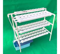 WSIKGHU Hydroponic Growing System Hydroponic System Indoor Hydroponic Growkit 90 siti vegetali a 3 strati, strumento Vertical Farming con pompa dell'acqua