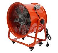 WSIKGHU Ventilatore da costruzione assiale da 1100 W, diametro 400 mm, con ruote, ventilatore portatile per industria/edilizia, 75 dB, silenzioso, 15000 m³/h, ventilatore industriale con elevato