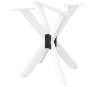 WSJHUHK Home-Accessori Tavolo, Gambe del Tavolo, Gamba Tavolo da Pranzo Forma di Ragno Bianco 85x85x(72-73) cm Acciaio