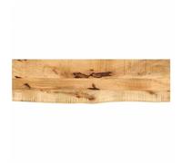 WSJHUHK Mobili,Accessori da tavolo,Piani del tavolo,Piano del tavolo 100x20x2,5 cm Live Edge Legno massello grezzo mango