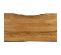 WSJHUHK Mobili,Accessori da tavolo,Piani del tavolo,Piano del tavolo 100x60x2.5 cm Live Edge in legno massello mango