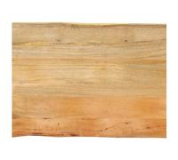WSJHUHK Mobili,Accessori da tavolo,Piani del tavolo,Piano del tavolo 90x60x2.5 cm Live Edge in legno massello mango