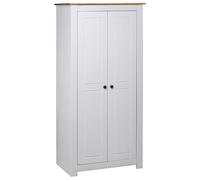 WSJHUHK Mobili, armadi e stoccaggio, armadi e armadi, armadio bianco 80 x 50 x 171,5 cm in pino massiccio gamma Panama