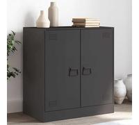 WSJHUHK Mobili,Armadi e stoccaggio,Buffet e credenze,Credenza Nero 67x39x73 cm Acciaio