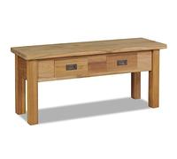 WSJHUHK Mobili,Panchine,Panche di stoccaggio e d'ingresso,Panca da ingresso in teak massiccio 90x30x40 cm
