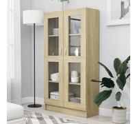 WSJHUHK Mobili,Scaffalature,Librerie & Ripiani in piedi,Vetrine Cabinet Rovere Sonoma 82.5x30.5x150 cm Legno Ingegnerizzato
