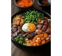 WSJIJY Stampa su Tela Cibo Delizioso Moderno Tagliatelle Bolognesi Bistecca Cucina Poster Classico Dipinti su Tela Immagini di Arte della Parete Ristorante Decorazioni per La Casa 70X100