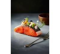 WSJIJY Stampa su Tela Classico Delizioso Salmone Sushi Patatine Fritte Hamburger Cucina Arte Poster Dipinti su Tela Pareti Art Immagini Sala da Pranzo Home Decor 50X70Cm No Frame