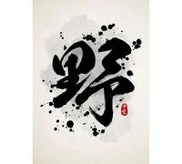 WSJIJY Stampa su Tela Decorazione Soggiorno Calligrafia Tradizionale Arte del Carattere Jianpu Tai Chi Bushido Poster Stampe Dipinti su Tela 50X70Cm Senza Cornice