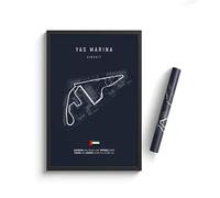 WSJIJY Stampa su Tela F1 Imola Monaco Circuito di Pista Tela Dipinto Formula 1 Arte Murale Poster Nordico Estetico Motorsport Gara Immagine per Arredamento Casa 70X100Cm Senza Cornice