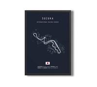 WSJIJY Stampa su Tela Formula 1 Imola Monaco Circuito di Arte Murale Poster Mappa del Mondo di Formula Racing Decorazione della Stanza Tela Dipinti Immagini Stampa Opera d'Arte 50X70Cm