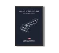 WSJIJY Stampa su Tela Formula 1 Imola Monaco Circuito di Arte Murale Poster Mappa del Mondo di Formula Racing Decorazione della Stanza Tela Dipinti Immagini Stampa Opera d'Arte 70X100Cm