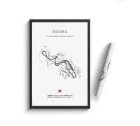 WSJIJY Stampa su Tela Formula 1 Imola Monaco Circuito di Arte Murale Poster Mappa del Mondo di Formula Racing Decorazione della Stanza Tela Dipinti Immagini Stampa Opera d'Arte 70X100Cm