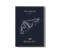 WSJIJY Stampa su Tela Formula 1 Imola Monaco Circuito di Arte Murale Poster Mappa del Mondo di Formula Racing Decorazione della Stanza Tela Dipinti Immagini Stampa Opera d'Arte 21X30Cm