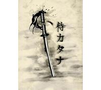 WSJIJY Stampa su Tela Guerriero Giapponese Bushido Corazzato Geisha Samurai Katana Ninja Poster Arte Tela Pittura Stampa da Parete Picture Room Home Decor 50X70Cm No Frame