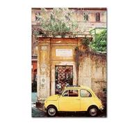 WSJIJY Stampa su Tela Italiano Città Limone Arancia Raccolta Poster E Stampe Casa Giardino Piante Tela Dipinto Auto Moto Decorazione D'Interni Immagine Arte Murale 70X100Cm Senza Corni