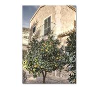 WSJIJY Stampa su Tela Italiano Città Limone Arancia Raccolta Poster E Stampe Casa Giardino Piante Tela Dipinto Auto Moto Decorazione D'Interni Immagine Arte Murale 50X70Cm Senza Cornic
