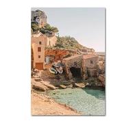 WSJIJY Stampa su Tela Italiano Città Limone Arancia Raccolta Poster E Stampe Casa Giardino Piante Tela Dipinto Auto Moto Decorazione D'Interni Immagine Arte Murale 60X90Cm Senza Cornic