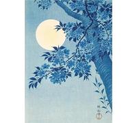 WSJIJY Stampa su Tela Japanese Katsushika Hokusai Exhibition Posters And Prints Blue Waves Canvas Painting Wall Art Picture for Living Room Home Decor 15X20Cm No Frame
