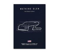 WSJIJY Stampa su Tela Mappa del Circuito di Formula Uno F1 Poster Nordico Folembray Tsukuba Pista da Corsa Stampa Artistica da Parete Quadro su Tela Decorazioni per Soggiorno 70X100 Cm Senza Cornice