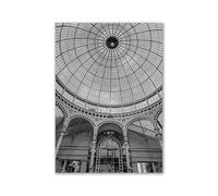 WSJIJY Stampa su Tela Moderno Bianco E Nero Romantico Europa Francia Città Tedesche Paesaggio Fotografia Stampata Poster Arte Murale Quadro su Tela Dipinto 70X100Cm Senza Cornice